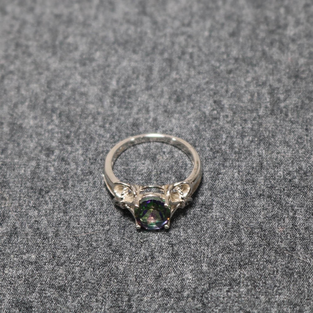 925 Sterling Silver Multi Colored Lab Created Top… - image 5